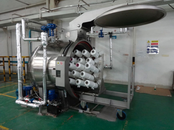 筒紗自動真空蒸紗機 Vacuum Autoclave Steamer for Yarn